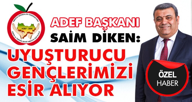 SAİM DİKEN’DEN UYUŞTURUCU TEPKİSİ