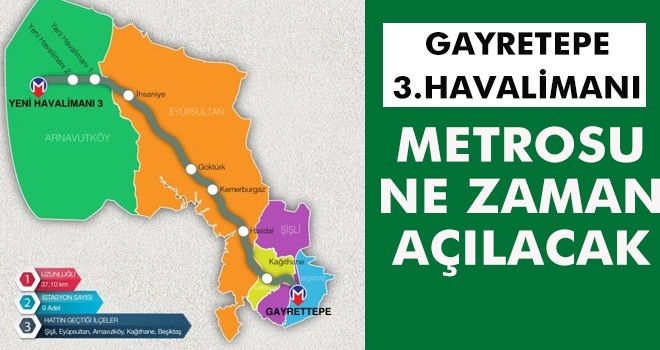 Gayrettepe - 3. Havalimanı Metro Hattı ne zaman açılacak?