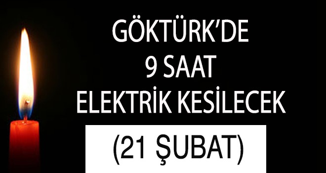 Göktürk'te Elektrik Kesintisi