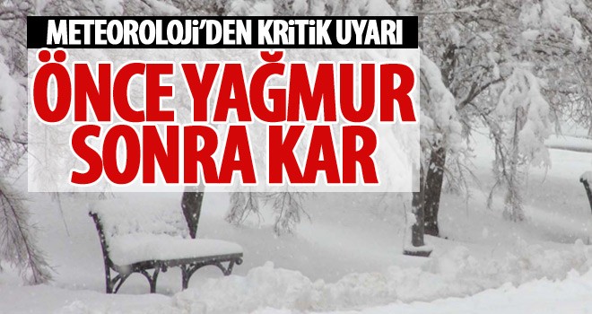 Meteoroloji'den dikkat çeken uyarı!