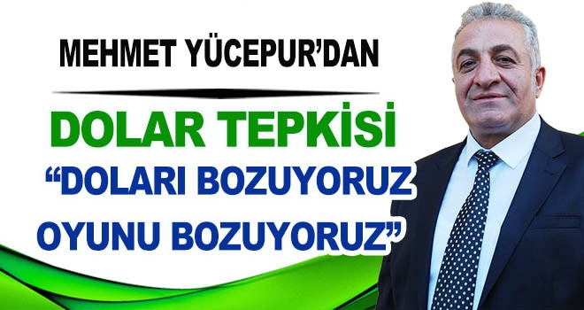 MEHMET YÜCEPUR’DAN DOLAR TEPKİSİ