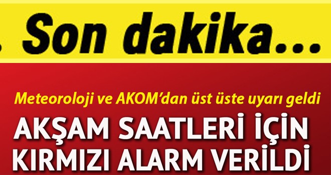 İstanbul için çok ciddi uyarı!..