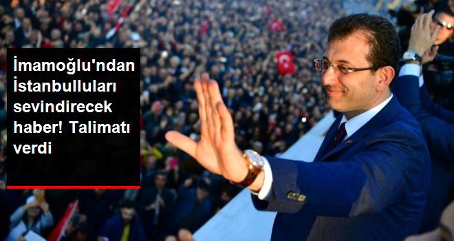 İmamoğlu, Su ve Ulaşımda İndirim İçin Talimatı Verdi