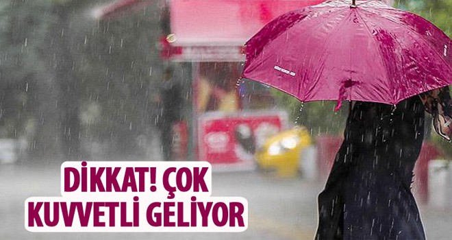 Marmara Bölgesi'nde kuvvetli yağış uyarısı