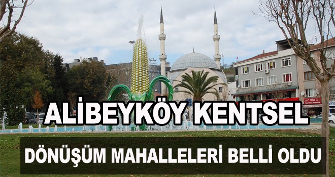 Alibeyköy kentsel dönüşüm mahalleleri belli oldu