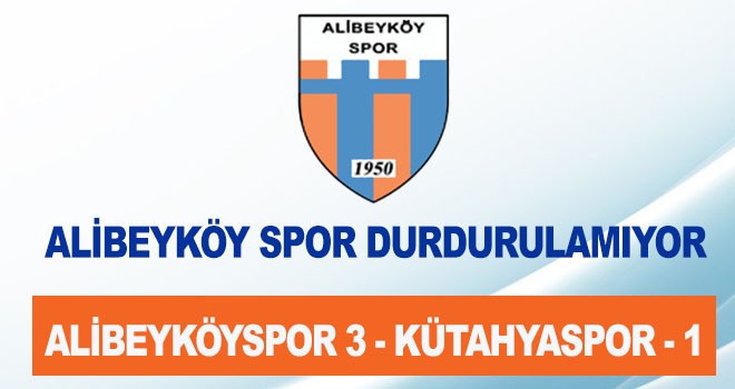 ALİBEYKÖY SPOR DURDURULAMIYOR