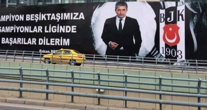 Erkan Petekkaya çıldırdı: Beşiktaş’a 200 bin liralık kutlama mesajı