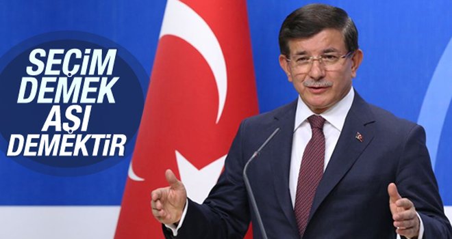 Ahmet Davutoğlu seçimi aşı olmaya benzetti