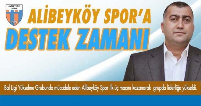 ALİBEYKÖY SPOR’A DESTEK ZAMANI