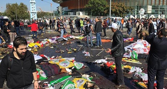 Ankara Tren Garı kavşağında patlama