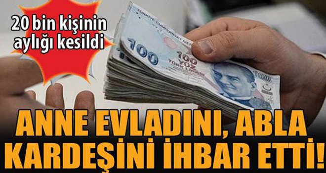 Anne evladını, abla kardeşini ihbar etti