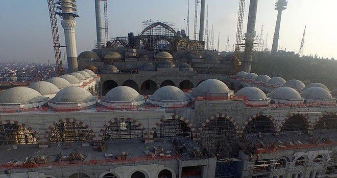 Çamlıca Camii'nde sona yaklaşıldı