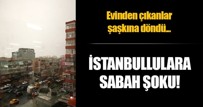 Bu sabah çamur yağdı