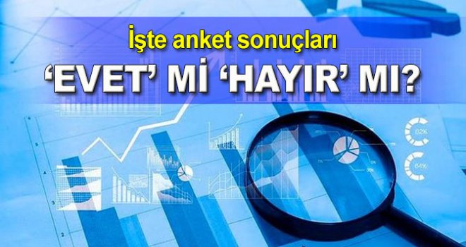 ‘Evet’ mi ‘Hayır’ mı? İşte anket sonuçları…