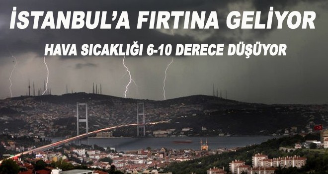 İSTANBUL’A FIRTINA GELİYOR