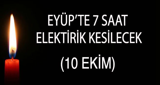 Elektrik kesintisi (10 Ekim)