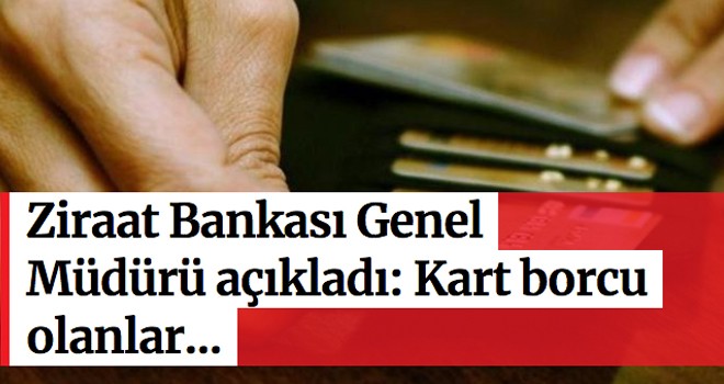 ZİRAAT BANKASI'NDAN AÇIKLAMA