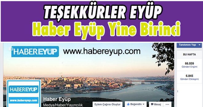 Haber Eyüp yine birinci