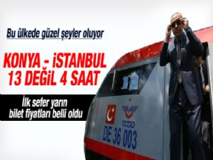 Konya-İstanbul YHT seferleri yarın başlıyor