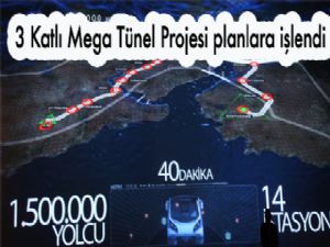 3 Katlı Mega Tünel Projesi planlara işlendi