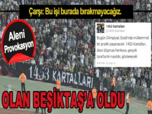 Aleni provokasyon, olan Beşiktaş'a oldu