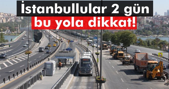 Haliç Köprüsü metrobüs yolu bakıma alınıyor