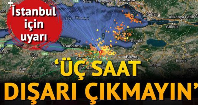 İstanbul'da 3 saat yağış olacak 