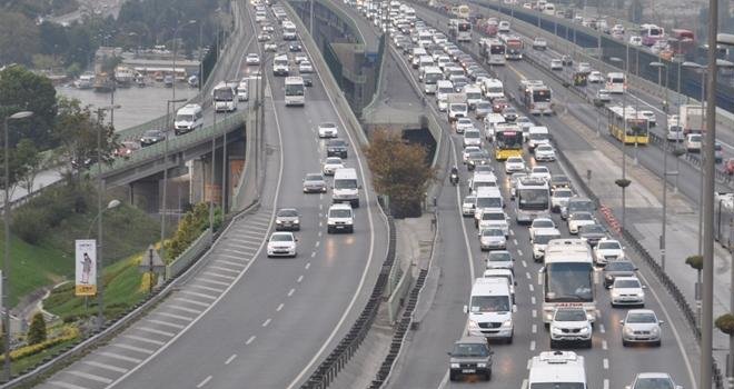 İstanbul'da trafik kilit