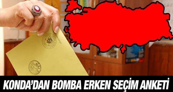 KONDA'dan 1 Kasım seçimleri için bomba anket