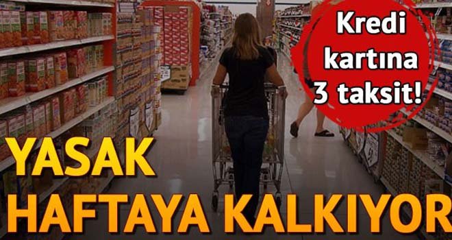 Markette taksit başlıyor