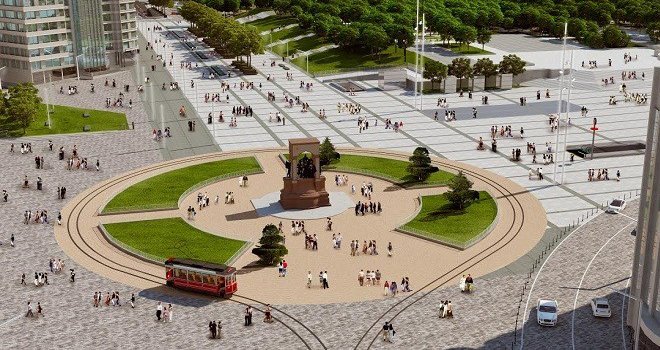 Taksim Meydanı Çevre Düzenlemesi tamamlanıyor