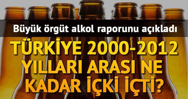 Türkiye'nin alkol tüketiminde değişiklik yok