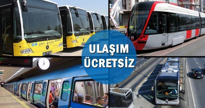 Ücretsiz ulaşım uzatıldı