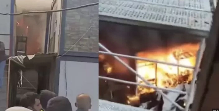 Alibeyköy'de işçi konteynerlerinde çıkan yangın söndürüldü