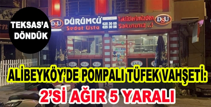 ALİBEYKÖY’DE POMPALI TÜFEK VAHŞETİ: