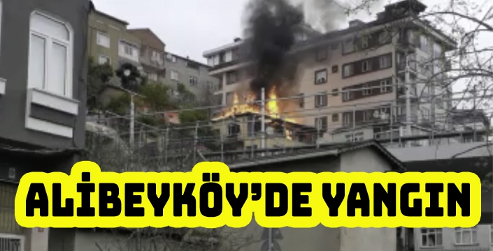 ALİBEYKÖY'DE YANGIN