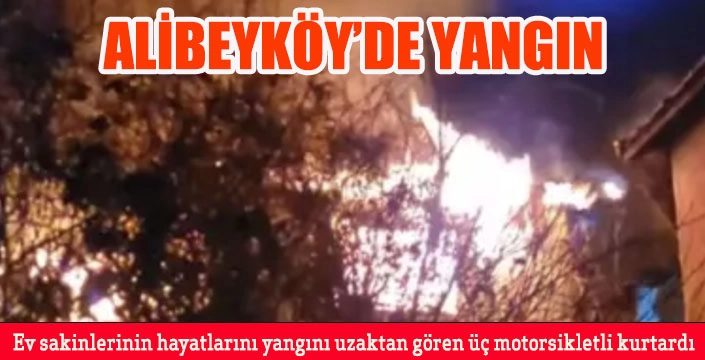 ALİBEYKÖY’DE YANGIN