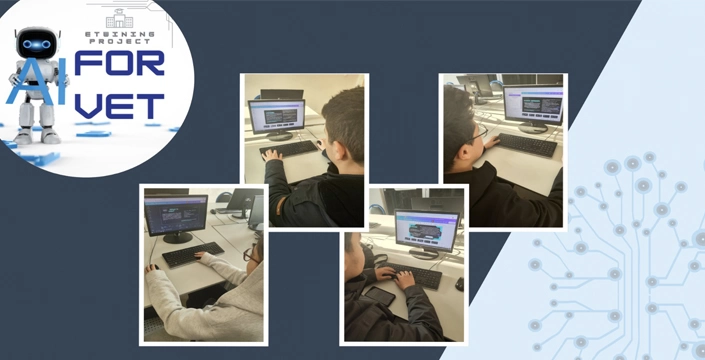 Alibeyköy MTAL Bilişim Teknolojileri Öğrencilerinden “AI for VET” eTwinning Projesi