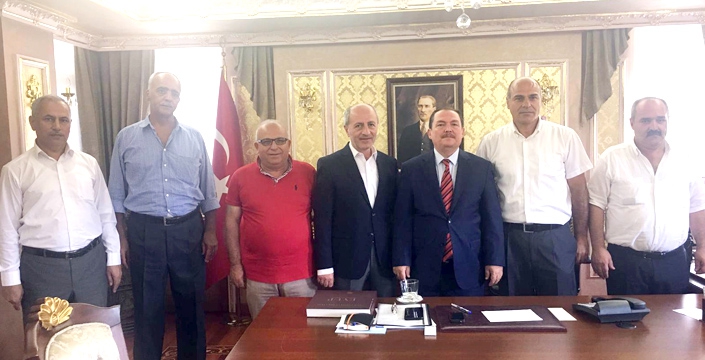 Alibeyköy Şoförler Odası Yönetimi, Kaymakam Kara’yı Ziyaret Etti