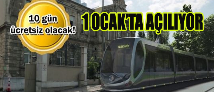 Eminönü-Alibeyköy Tramvay Hattı 1 Ocak'ta açılıyor!