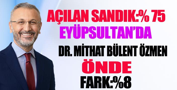 EYÜPSULTAN’DA DR. MİTHAT BÜLENT ÖZMEN ÖNDE