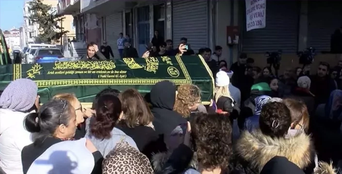 Eyüpsultan'da kocası tarafından öldürülen kadın son yolculuğuna uğurlandı
