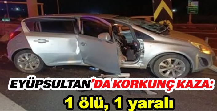 EYÜPSULTAN’DA KORKUNÇ KAZA