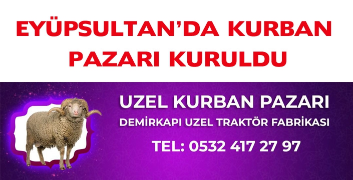 EYÜPSULTAN’DA KURBAN  PAZARI KURULDU