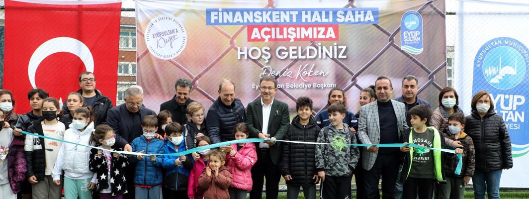 Finanskent halı sahası açıldı