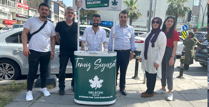 GELECEK PARTİSİ ALİBEYKÖY’DE ÜYE STANDI AÇTI