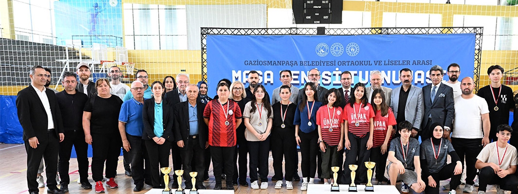 GENÇ YETENEKLER MASA TENİSİNDE KIYASIYA YARIŞTI
