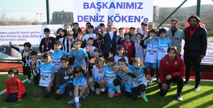 Göktürk Spor Sahası ve tesisleri açıldı