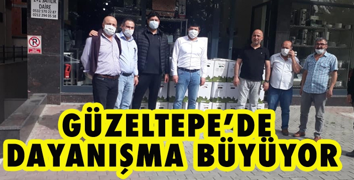 GÜZELTEPE’DE YARDIMLAR BÜYÜYOR