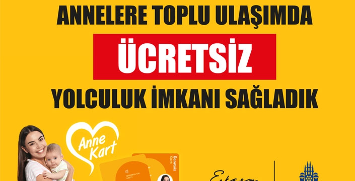 İBB, ANNE KART UYGULAMASI İLE 675 BİN ANNEYE ULAŞTI